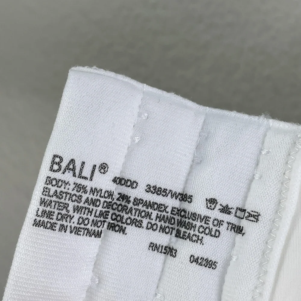 NEW Bali Minimizer Bra Womens 40DDD White‎ Passion For Comfort Underwire DF3385